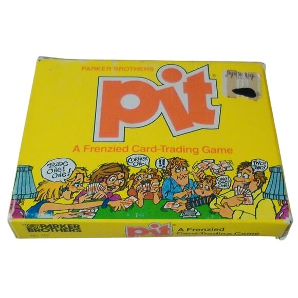Parker Bros Other - 1983 Pit Frenzied Card Trading Game Complete Vintage Parker Bros #712